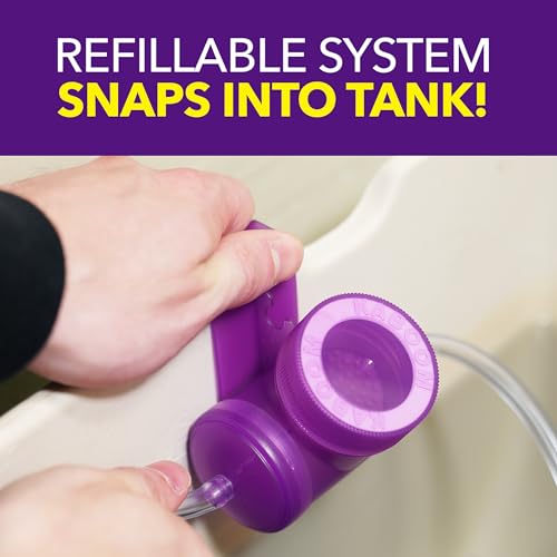 Kaboom Scrub Free! Toilet Bowl Cleaner System with 2 Refills | Continuous Toilet Bowl Cleaner, Scrub Free, Safe for Septic Systems - style: Continuous Clean System