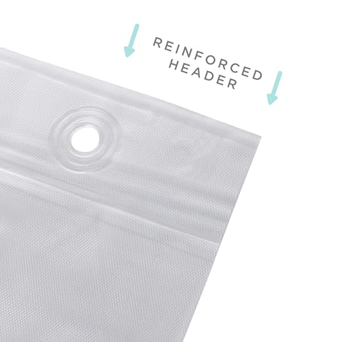 Bath Bliss PVC Standard Shower Liner | 3G | 70"x 72" | Magnetic Hem | Frost - color: Frost