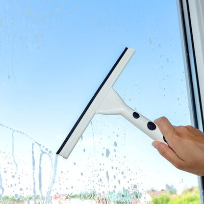 Black Squeegee Replacement Blades, 41in/roll Silicone Window Rubber Squeegee Refill Blades Head for Windows, Shower Doors, Glass Cleaning
