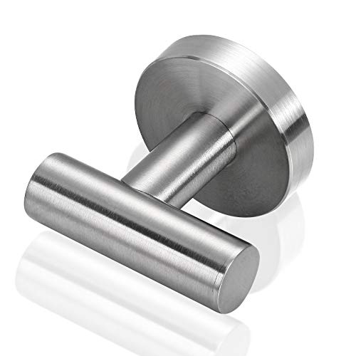 Bathroom Hardware Set 3 Piece-Robe Hook, Hand Towel Holder and Toilet Paper Holder for Bathroom Towel Rack Heavy Duty Towel Hanger Wall Mounted Bathroom Fixtures, - color: Brushed Nickel-3