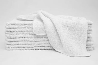 White Cotton Washcloth Pack - 18 Count