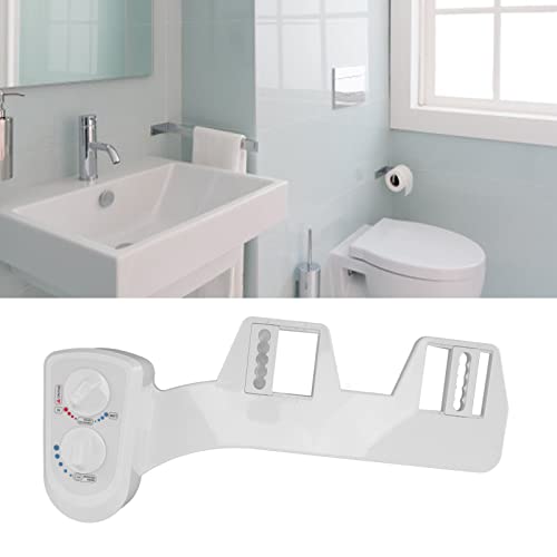 Toilet Bidet Double Knob Movable Nozzle NonElectric SelfCleaning Bidet Attachment for Home Bathroom