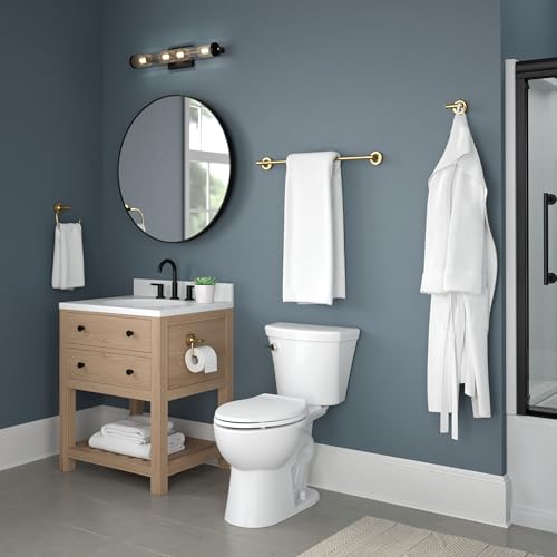 Franklin Brass Voisin (1-Pack) Hand Towel Ring Satin Gold Holder for Wall Mount Round Hanger for Kitchen, Bathroom Accessories VOI46-BB - color: Satin Gold