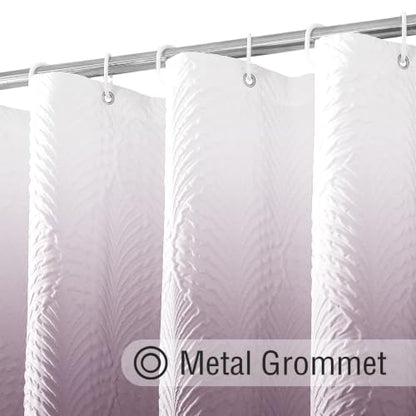 36x72 Small Stall Shower Curtain, Ombre Lavender Embossed Half Bath Curtain - color: Ombrelavender, size: 36"W x 72"L (Pack of 1)