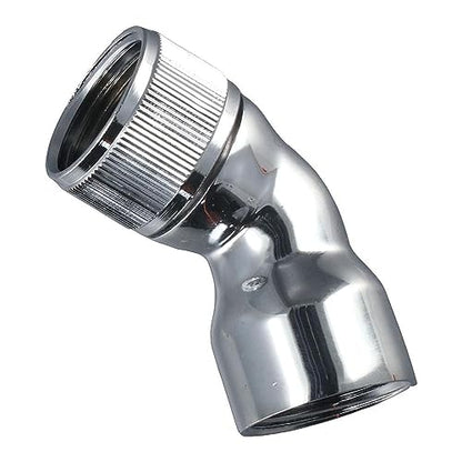 45 Degree Handhold Shower Elbow Adapter Shower Head Elbow Adapter Female to Female Chrome