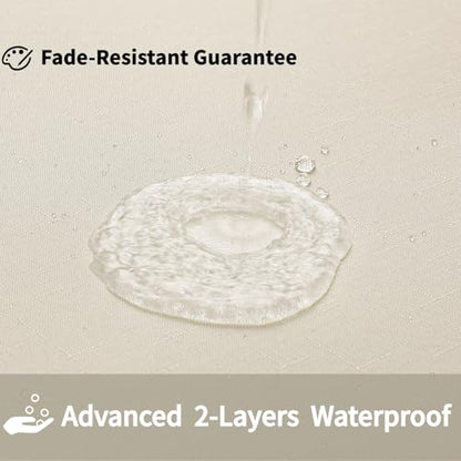 No Hooks Natural Boho Faux Linen Shower Curtain with Snap-in Liner Set, Textured Hotel Luxury Bathroom Curtain with See Through Top Window, Waterproof & Washable, 72x78 inches - color: Cream, size: 72"W x 78"L (Pack of 1), style: No Hooks