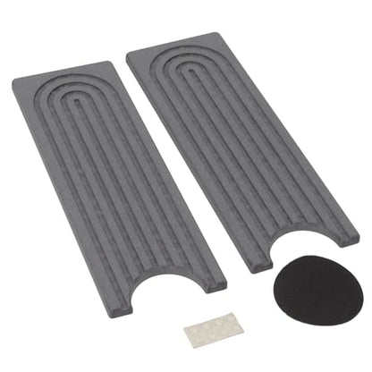 Aramox Diatomite Faucet Mat, Fast Drying Absorbent Pad with Sanding Tool, Dark Gray, 23.6x3.9 Inch, for Kitchen Bathroom RV Countertop - color: Dark Gray