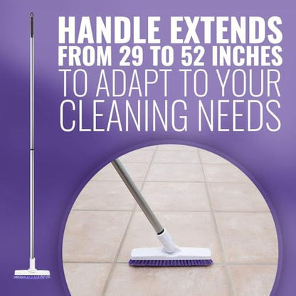 Fuller Brush Tile Grout E-Z Scrubber Complete– 9" V‑Trim Tile & Grout Brush – Deep Grime Cleaning Without Scratching – Perfect for Cleaning Hard to Reach Areas