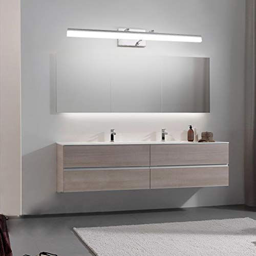 Aipsun 31.5 inch LED Vanity Lights Adjustable Bathroom Light Fixtures Bathroom Lighting Fixture Over Mirror Chrome Modern Vanity Lighting 5500K - color: Chrome, size: 31.5 in