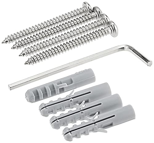 GROHE 40802001 Essentials Double Towel Bar, 24-Inch, Starlight Chrome - color: Starlight Chrome, size: 24 Inch