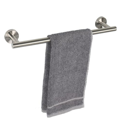 TocTen Bath Towel Bar - Thicken SUS304 Stainless Steel Bathroom Towel Holder, Towel Rod for Bathroom Heavy Duty Wall Mounted Towel Rack Hanger (18IN, Brushed Nickel) - color: Brushed Nickel, size: 18IN