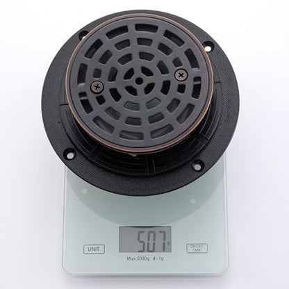 RANDOM Round Shower Drain SUS304 Stainless Steel Oil Rubbed Bronze Shower Drain 4 inch with Adjustable PVC Base Flange,Shower Floor Drain with Removable Cover Grid Grate - color: A-oil Rubbed Bronze-4″ Round With Base Flange