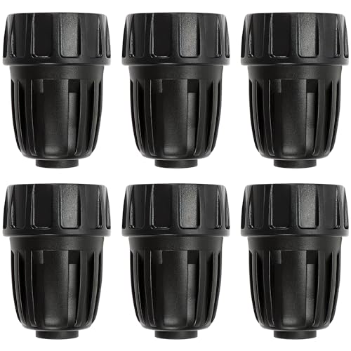 Universal 3/4 Inch Female Pipe Thread to 1/2 Inch Drip Irrigation Tubing Adapter, 6 Pack 1/2 In. Barbed Drip Line x 3/4 In. Faucet PVC Adapter Connect 3/4" FHT Garden Faucet Hose Bibb - size: 1/2" to 3/4" Adapter 6 Pcs