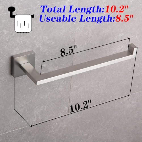 GERZWY SUS 304 Stainless Steel Hand Towel Holder Modern Bathroom Towel Ring Wall Mounted Brushed Finish IG1806-LS - color: Brushed