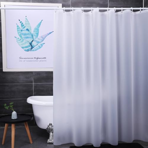Plastic Shower Liner - Premium PEVA 7G Thickened Shower Curtain Liner with Rustproof Grommets and 3 Weighted Magnets, Waterproof Shower Curtain for Bathroom (Matte, 72”*72”) - color: Matte, size: 72”*72”