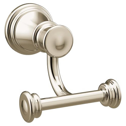 Moen YB6403NL Belfield Double Robe Hook, Polished Nickel - color: Polished Nickel