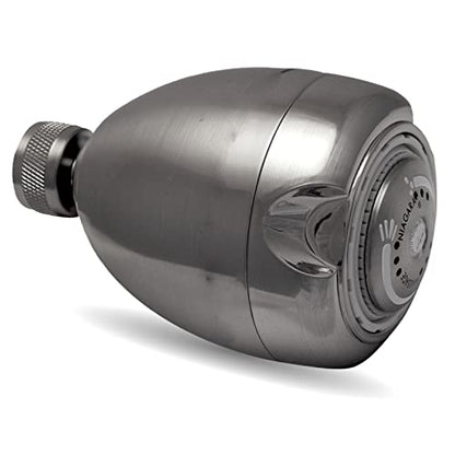 Niagara Conservation High Efficiency 1.5 GPM Earth Spa 3-Spray Showerhead in Brushed Nickel, N2915BN - color: Brushed Nickel, size: 1.5 GPM