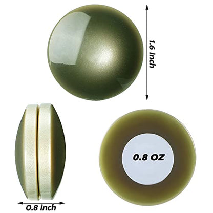 Jetec 12 Pcs/6 Sets Magnetic Curtain Weights No Sew Shower Curtain Magnets Dark Green Plastic Shower Curtains Liner Clips for Light Curtains Tablecloth Liner - color: Dark Green