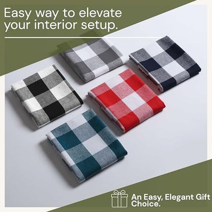 Mint Green and White Buffalo Check Kitchen Towels, 16x26 Inches, 4 Pack, 100% Cotton Dish Cloths, Reusable Hand Towels for Drying Glassware, Cleaning Spills, Farmhouse Plaid Towel - color: Mint Green, size: 16 X 26 - 4 Pack