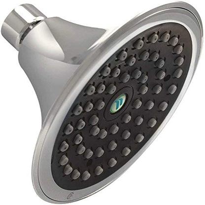Niagara Conservation N2517CH Sava Spa 1-Spray with 1.75 GPM 4.4-in. Wall Mount Adjustable Fixed Shower Head in Chrome, 1-Pack | Bathroom Shower Head Sprayer with Pressure Compensation Technology