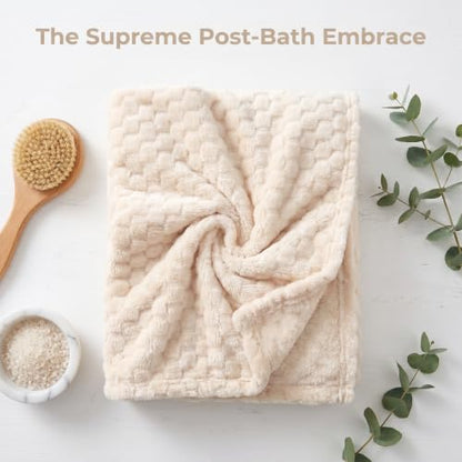 1pc Waffle Weave Bath Towel - Ultra Absorbent, Quick-Dry Microfiber Towel, Soft Spa & Fitness Towel, Daily Use, Beach & Home Decor, 240gsm, Polyester Blend, Modern Style, 27 * 15In,White