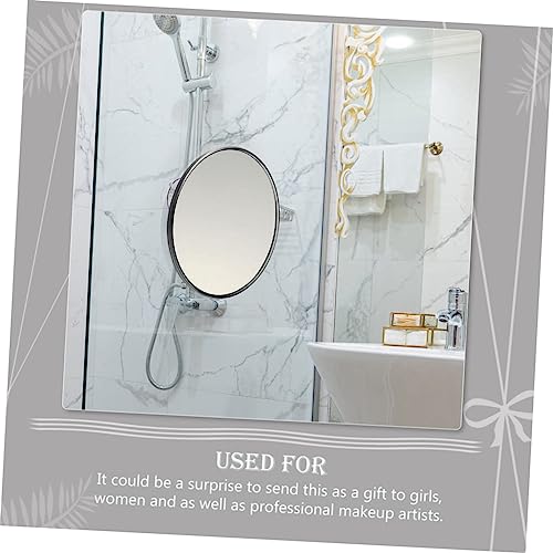 CALLARON 2pcs Suction Cup Magnifying Glass Makeup Vanity Mirror Light Travel Lighted Makeup Mirror Stand