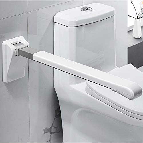 Folding Bathroom Grab Bar - Flip Down Toilet Support Handle, Safety Railing for Bathtub & Shower Assistance, Handicap Accessibility Grip for Elderly & Disabled