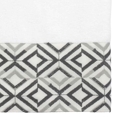 Avanti Linens - Bath Towel, Soft & Absorbent Cotton (Harlow Collection, White) - color: White, size: Bath Towel