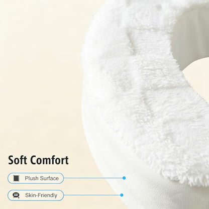 2-Inch Soft Padded Toilet Seat Riser Cushion for Seniors | Plush Top with Easy-Clean Leather Cover, Adds Comfort and Height to Low Toilets, Mobility Support - size: 2 Inch Plush