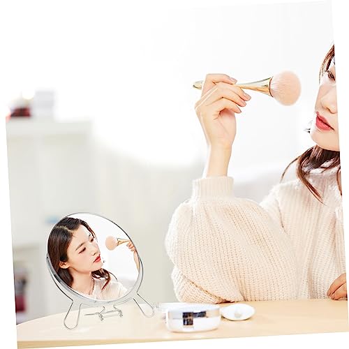 Double-Sided Rotating Makeup Mirror Stand Reflection for Shaving and Cosmetics Frame for Elegant Vanity Decor