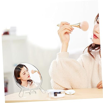Double-Sided Rotating Makeup Mirror Stand Reflection for Shaving and Cosmetics Frame for Elegant Vanity Decor