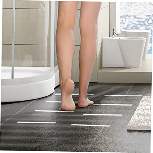 22Pcs Transparent Non Slip Bathtub Stickers Removable Skid Decals for Bathroom Safety Peva Strips for Slippery Surfaces Easy Application for Elderly