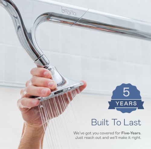 BOONA Tandem Shower as seen on Shark Tank | Dual Shower Head for Couples | King Krome, Two Showerheads - color: King Krome, size: Two Showerheads
