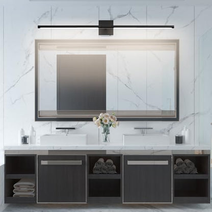 Tipace Hard-Wired LED Black Vanity Light Fixtures for Bathroom Over Mirror 39.4 inch LED Bath Sconces Hardwired 5CCT Adjustable Morden Picture Lights for Paintings - size: 39.4 IN-5CCT