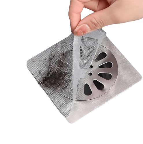 Set of 20 Hair Collectors, Shower Drainage Stickers, Drainage Covers, Drainage nets, Filters, Floor Drain Stickers (20 Pieces)