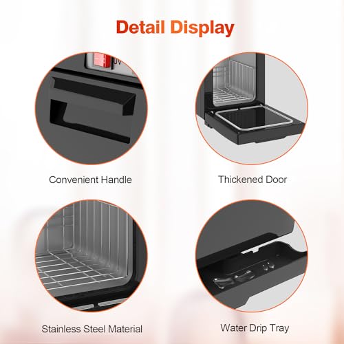 Towel Warmer Cabinet, 5L Hot Bath Towel Warmer Heating Use for Facial Spa, Hair Beauty, Salon Equipment and Home- Black