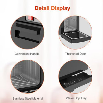 Towel Warmer Cabinet, 5L Hot Bath Towel Warmer Heating Use for Facial Spa, Hair Beauty, Salon Equipment and Home- Black
