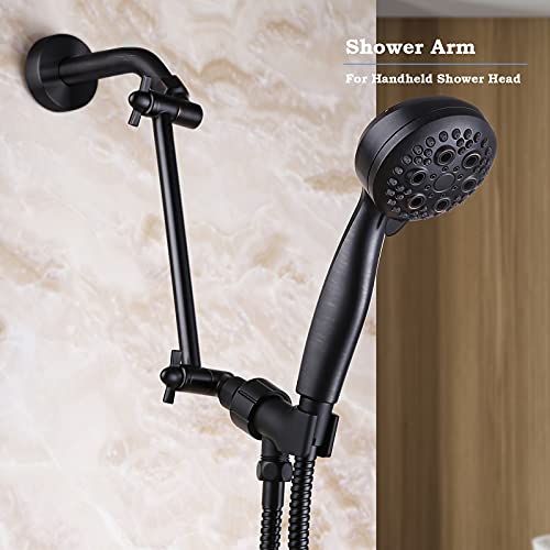 Shower Extension Adjustable Height and Angle Shower Head Extension Arm for Rain Shower Head, Shower Arm Extender Hardware (Oil Rubbed Bronze, 8 Inch) - color: Oil Rubbed Bronze, size: 8 Inch