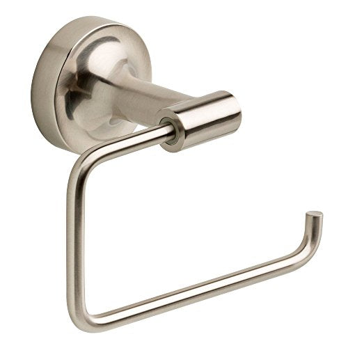Franklin Brass Voisin (1-Pack) Toilet Paper Holder Satin Nickel Tissue Roll Holder for Bathroom Organization and Storage European Single Post Toilet Tissue Holder Wall Bathroom Accessories VOI50-SN - color: Satin Nickel
