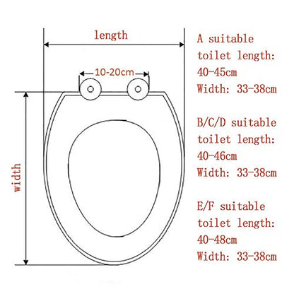 Toilet Seat with Cover, Quick-Release for Easy Cleaning(Black) - color: Black