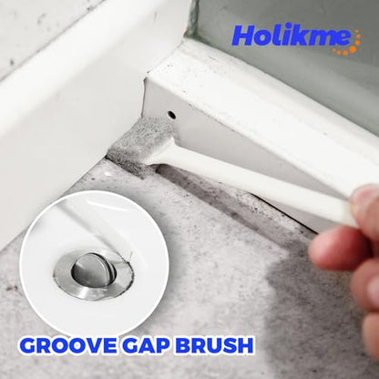 Holikme Dish Brush Cleaning Brush Set for Cleaning Groove Gap,Green | Dish Brush Set Cleaning Brush Set, Scouring Pad for Cleaning, Groove Gap Brushes for Pot, Pan, Abrasive Wheel Brushes - color: Green