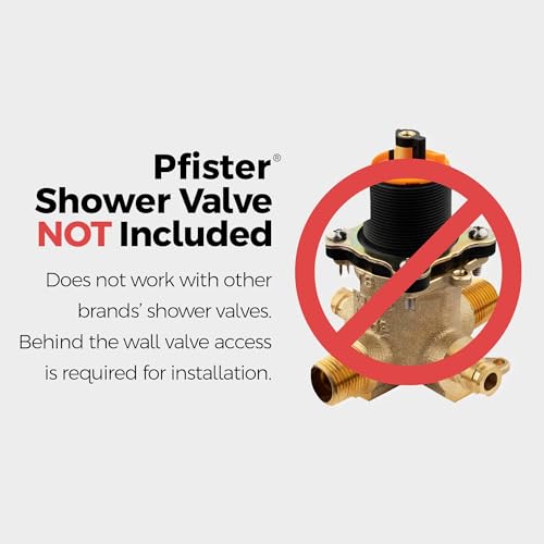 Pfister LG01-8CBC 3-Handle Tub and Shower Faucet Set with Metal Cross Handles, Polished Chrome Finish, 1.8 GPM Flow Rate, 5-Hole Installation, Valve Sold Separately - style: Metal Cross Handles