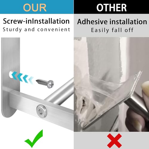VOTZAAQ 32 in Towel Racks for Bathroom, Bath Towel Shelf with Double Towel Bar, Stainless Steel Towel Storage for Lavatory Wall Mounted, 2-Tier Towel Hanger Towel Holder, Brushed Nickel - size: 32in