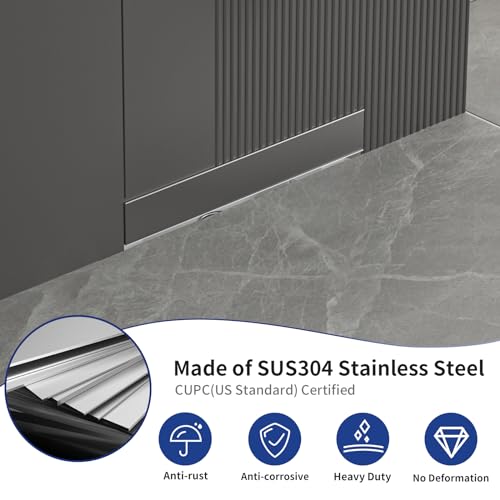 Linear Wall Drain 12’’, CUPC Certified | 304 Stainless Steel Side Drain w/ Tiled Grate & Hair Strainer, Brushed Tiled Shower Drain for Bathroom - size: 12"