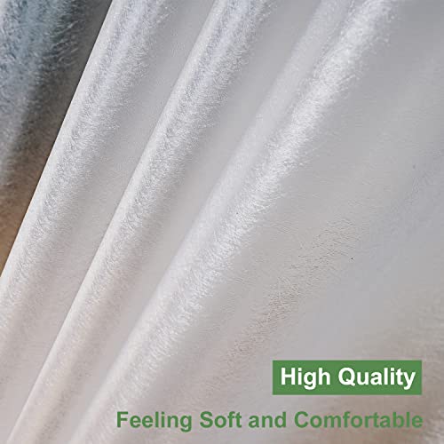 UFRIDAY Extra Long Shower Curtain Liner 84 inch, Heavy Duty White EVA 3D Frosted Shower Curtain Liners for Bathroom 72 x 84 Inches Weighted with 3 Big Magnets, Thick,Semi Transparent. - color: Frosted Clear, size: 72"W x 84"L (Pack of 1)