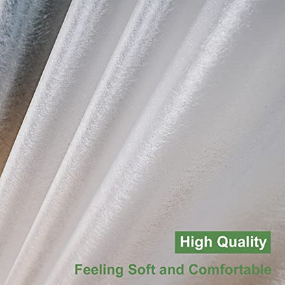 UFRIDAY Extra Long Shower Curtain Liner 84 inch, Heavy Duty White EVA 3D Frosted Shower Curtain Liners for Bathroom 72 x 84 Inches Weighted with 3 Big Magnets, Thick,Semi Transparent. - color: Frosted Clear, size: 72"W x 84"L (Pack of 1)