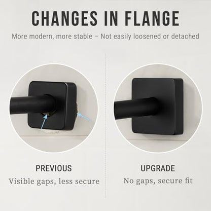 G-Promise 6 Inch Shower Extender with 6 Inch Arm and Flange(Matte Black) | Solid Brass Construction, Height and Angle Adjustable, Standard Connection Thread, All Installation Tools Included - color: Matte Black, style: 6 Inch