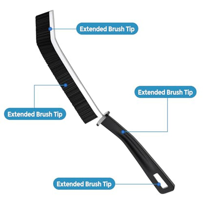 Slim Gap Cleaning Brushes, 3 Piece Black Set