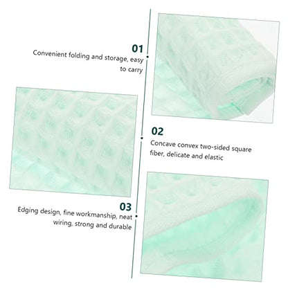 3pcs Absorbent Cotton Waffle Towels Lightweight Face and Bath Towels for Bathroom Spa Gym Quick Dry