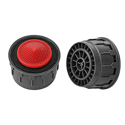 JQK Faucet Areator, 2.2 GPM Flow Retrictor Insert Faucet Aerators Replacement Parts Bathroom 3 Pack, FA2-P3 - color: Red-2.2 gpm